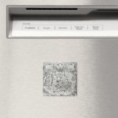 Aimant Carte de l'Angleterre pendant le règne de (In Situ (Lave-vaisselle))