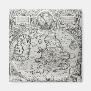 Aimant Carte de l'Angleterre pendant le règne de