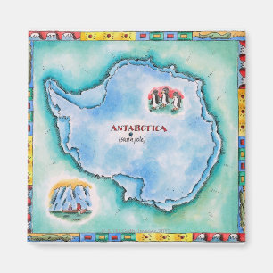Aimant Carte de l'Antarctique