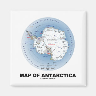 Aimant Carte De L'Antarctique (Géographie)