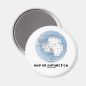 Aimant Carte De L'Antarctique (Géographie) (Recto/Verso)