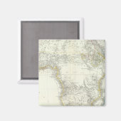 Aimant Carte de l'Atlas africain (Recto/Verso)