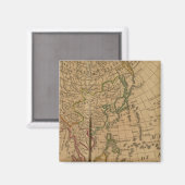 Aimant Carte de l'Atlas asiatique (Recto/Verso)
