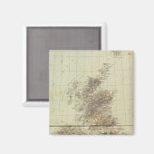 Aimant Carte de l'Atlas britannique (Recto/Verso)