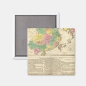 Aimant Carte de l'Atlas chinois et japonais (Recto/Verso)