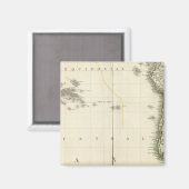 Aimant Carte de l'Atlas de l'océan Pacifique (Recto/Verso)