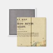 Aimant Carte de l'Atlas du fleuve Ohio supérieur (Recto/Verso)