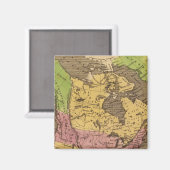 Aimant Carte de l'Atlas en Amérique du Nord (Recto/Verso)