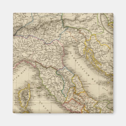 Aimant Carte de l'Atlas Rome (Devant)
