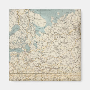 Aimant Carte de l'Atlas russe et polonais