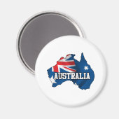 Aimant Carte De L'Australie (Recto/Verso)