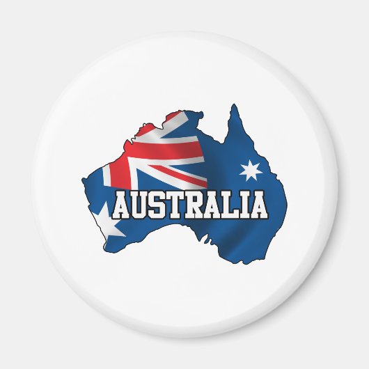 Aimant Carte De L'Australie (Devant)