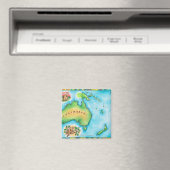 Aimant Carte de l'Australie (In Situ (Lave-vaisselle))