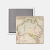 Aimant Carte de l'Australie et de la Nouvelle-Zélande (Recto/Verso)