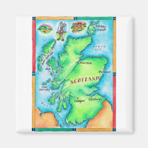Aimant Carte de l'Ecosse