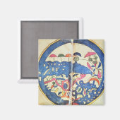 Aimant Carte de l'Egypte, 1348 (Recto/Verso)