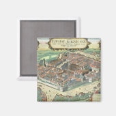 Aimant Carte de Leipzig, de Civitates Orbis Terrarum par (Recto/Verso)