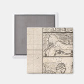 Aimant Carte de l'Empire britannique en Amérique Feuille  (Recto/Verso)