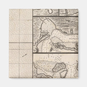 Aimant Carte de l'Empire britannique en Amérique Feuille 