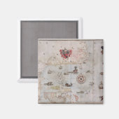 Aimant Carte de l'est de l'Amérique du Nord (Recto/Verso)