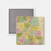 Aimant Carte de l'état de l'Alabama (Recto/Verso)