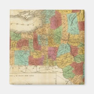 Aimant Carte De L'État De New York