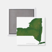 Aimant Carte de l'État de New York (Recto/Verso)