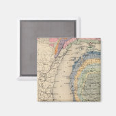 Aimant Carte de l'État du Michigan (Recto/Verso)