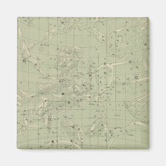 Aimant Carte de l'étoile (Devant)