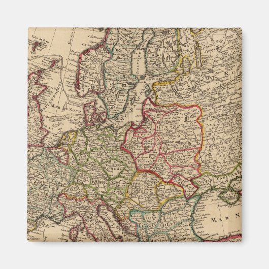 Aimant Carte de l'Europe (Devant)