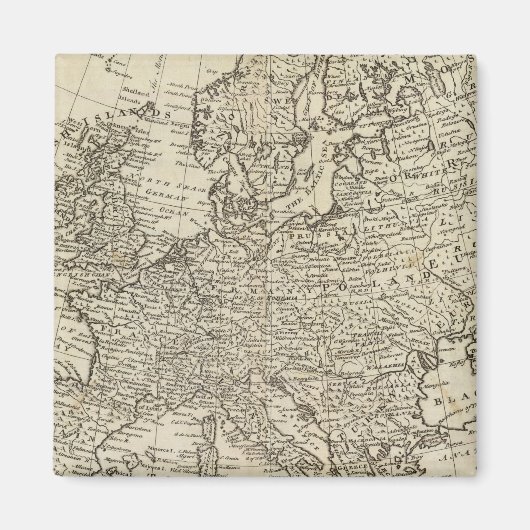 Aimant Carte de l'Europe 3 (Devant)