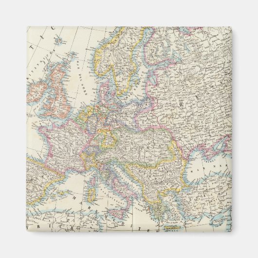 Aimant Carte de l'Europe 3 (Devant)