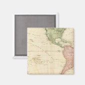 Aimant Carte de l'hémisphère occidental (Recto/Verso)