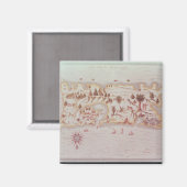 Aimant Carte de l'île de Porto Rico, 1599 (Recto/Verso)