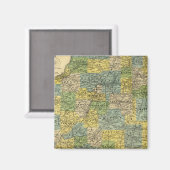 Aimant Carte de l'Illinois 2 (Recto/Verso)