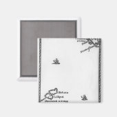 Aimant Carte de Lilliput et Blefuscu (Recto/Verso)