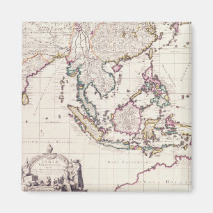 Aimant Carte de l'Inde et des Indes est