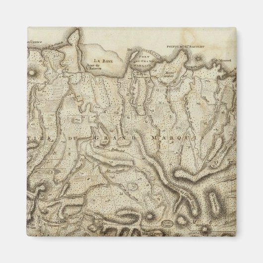 Aimant Carte de l'Isle de la Grenade (Devant)