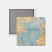 Aimant Carte de l'océan Atlantique (Recto/Verso)