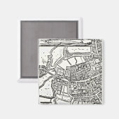 Aimant Carte de Loggan d'Oxford, Eastern Sheet (Recto/Verso)