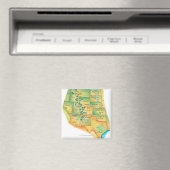 Aimant Carte de l'ouest des États-Unis (In Situ (Lave-vaisselle))