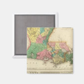 Aimant Carte De Louisiane (Recto/Verso)