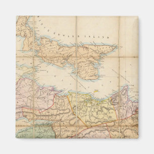 Aimant Carte de Mackinlay de la province de la Nouvelle-