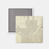 Aimant Carte de Milwaukee (Recto/Verso)