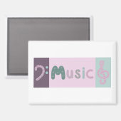Aimant carte de musique treize et clef basse (Recto/Verso)