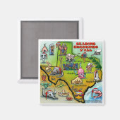 Aimant Carte de Noël TEXAS (Recto/Verso)