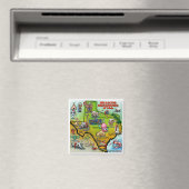 Aimant Carte de Noël TEXAS (In Situ (Lave-vaisselle))