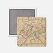 Aimant Carte de Pennsylvanie (Recto/Verso)