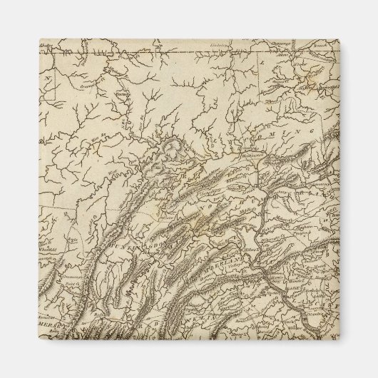 Aimant Carte de Pennsylvanie par Arrowsmith (Devant)