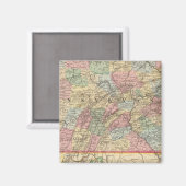 Aimant Carte de Pennsylvanie par Mitchell (Recto/Verso)